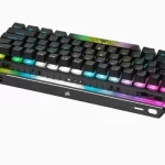 K70 PRO MINI WIRELESS 60 Mechanical CHERRY MX Red Switch Keyboard with RGB Backlighting Black TTD 9