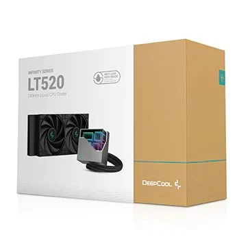 Deepcool LT520 AIO Liquid CPU Cooler - Black, 240mm Radiator, ARGB Chain Fans 2250RPM, 4th Gen water pump, AM5-LGA1700 compatible 6 Deepcool LT520 AIO Liquid CPU Cooler - Black, 240mm Radiator, ARGB Chain Fans 2250RPM, 4th Gen water pump, AM5-LGA1700 compatible - Ảnh 6