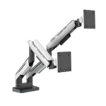 Human Motion T9 Pro II Dual Monitor Stand - White
