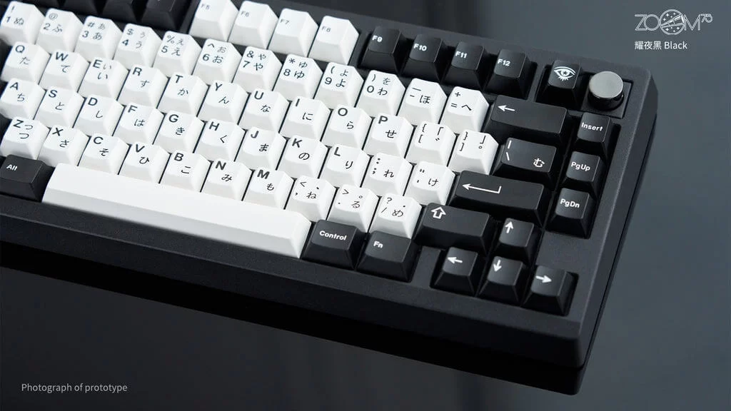 Zoom75 Essential Edition Custom Keyboard - Case EE Black - Backplate PVD Black 2 Zoom75 Essential Edition Custom Keyboard - Case EE Black - Backplate PVD Black - Ảnh 2