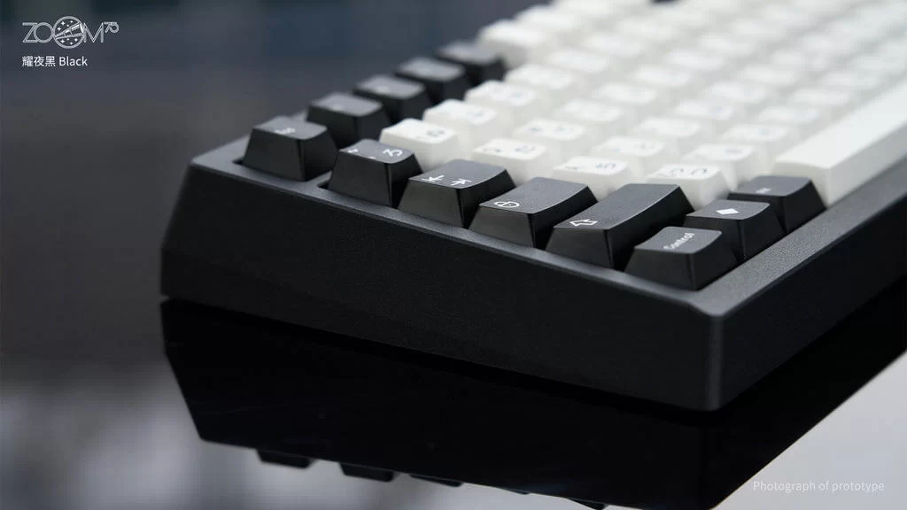 Zoom75 Essential Edition Custom Keyboard - Case EE Black - Backplate PVD Black 7 Zoom75 Essential Edition Custom Keyboard - Case EE Black - Backplate PVD Black - Ảnh 7