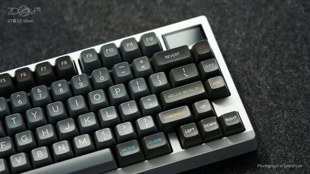 Zoom75 Essential Edition Custom Keyboard - Case GT Silver - Backplate PVD Silver 3 Zoom75 Essential Edition Custom Keyboard - Case GT Silver - Backplate PVD Silver - Ảnh 3