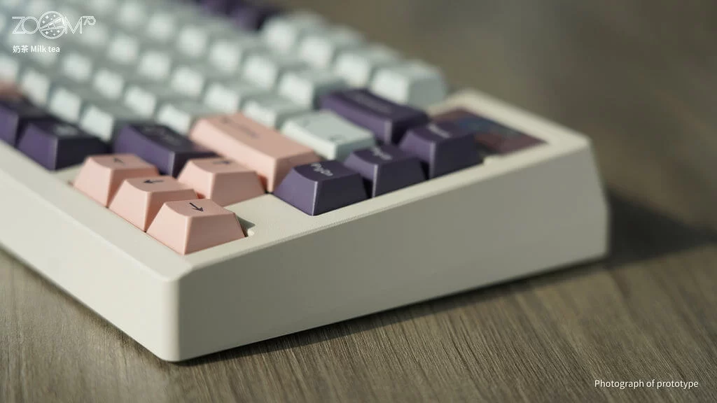 Zoom75 Essential Edition Custom Keyboard - Case Milk Tea - Backplate Glass MilkyGreen 10 Zoom75 Essential Edition Custom Keyboard - Case Milk Tea - Backplate Glass MilkyGreen - Ảnh 10