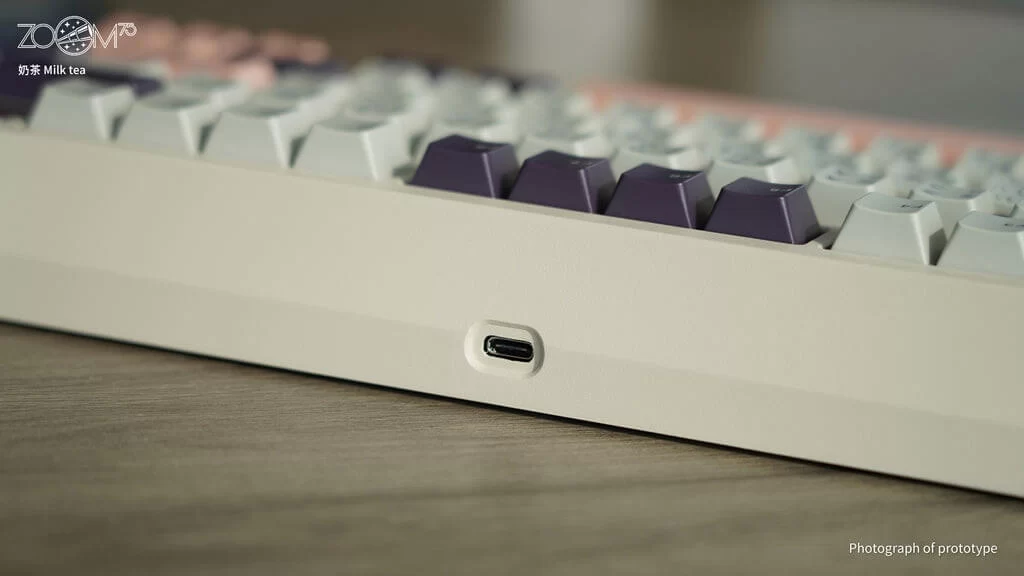 Zoom75 Essential Edition Custom Keyboard - Case Milk Tea - Backplate Glass MilkyGreen 9 Zoom75 Essential Edition Custom Keyboard - Case Milk Tea - Backplate Glass MilkyGreen - Ảnh 9