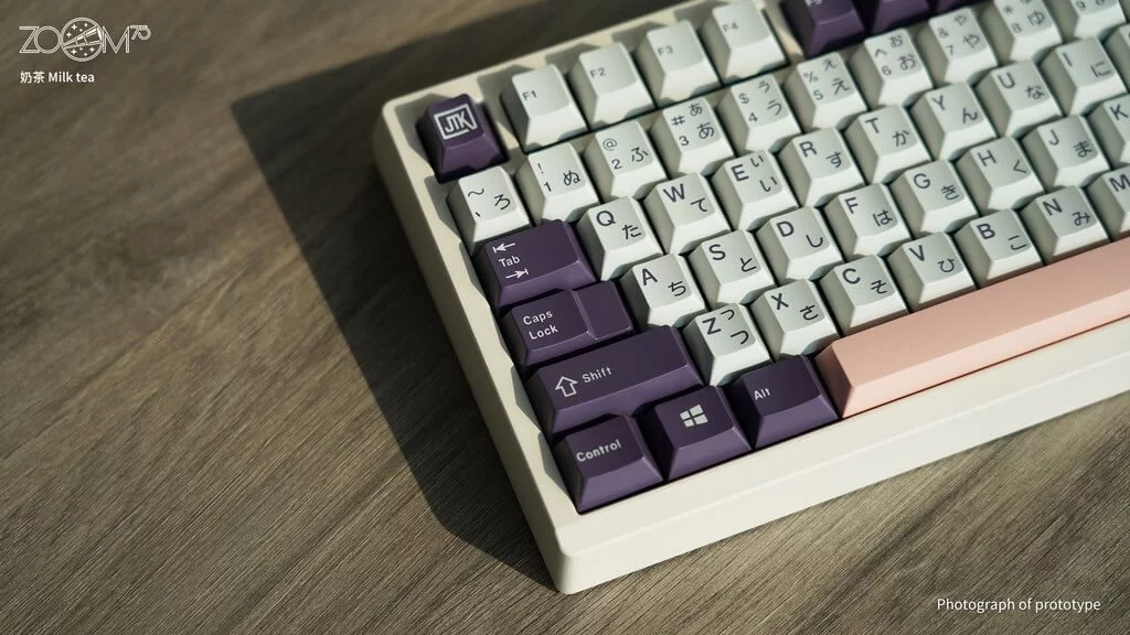Zoom75 Essential Edition Custom Keyboard - Case Milk Tea - Backplate Glass MilkyGreen 7 Zoom75 Essential Edition Custom Keyboard - Case Milk Tea - Backplate Glass MilkyGreen - Ảnh 7