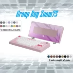 Zoom75 Essential Edition Custom Keyboard - Case Blush Pink - Backplate Glass Blush Pink