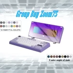 Zoom75 Essential Edition Custom Keyboard - Case Lilac - Backplate Glass Lilac