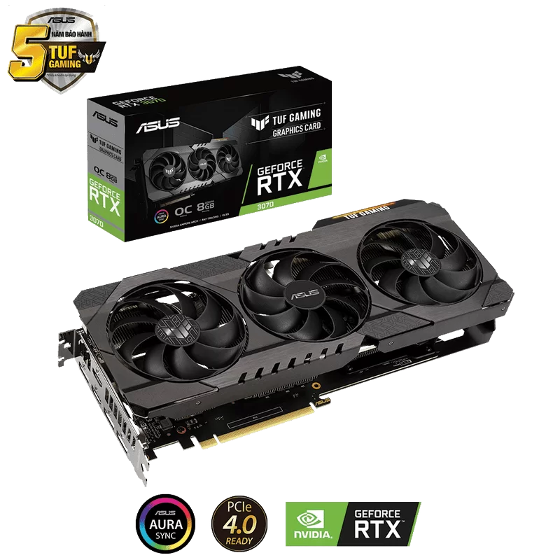ASUS TUF Gaming Geforce RTX 3070 OC Edition 8G V2 (TUF-RTX3070-O8G-V2-GAMING) Graphics Card 1 ASUS TUF Gaming Geforce RTX 3070 OC Edition 8G V2 (TUF-RTX3070-O8G-V2-GAMING) Graphics Card