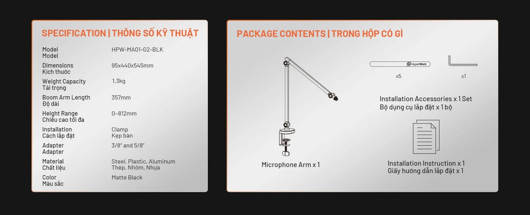 10 2 2 Microphone HyperWork ONIK