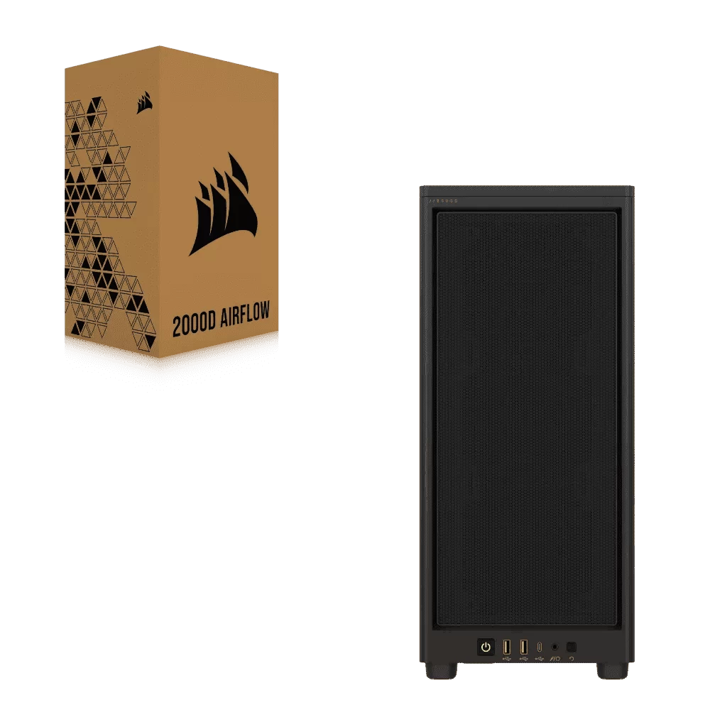 CORSAIR 2000D Airflow Mini-ITX Case - Black, Small Form Factor 3 CORSAIR 2000D Airflow Mini-ITX Case - Black, Small Form Factor - Ảnh 3