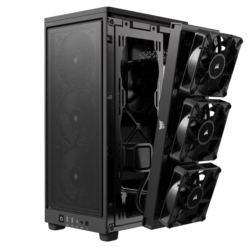 CORSAIR 2000D Airflow Mini-ITX Case - Black, Small Form Factor 14 CORSAIR 2000D Airflow Mini-ITX Case - Black, Small Form Factor - Ảnh 14