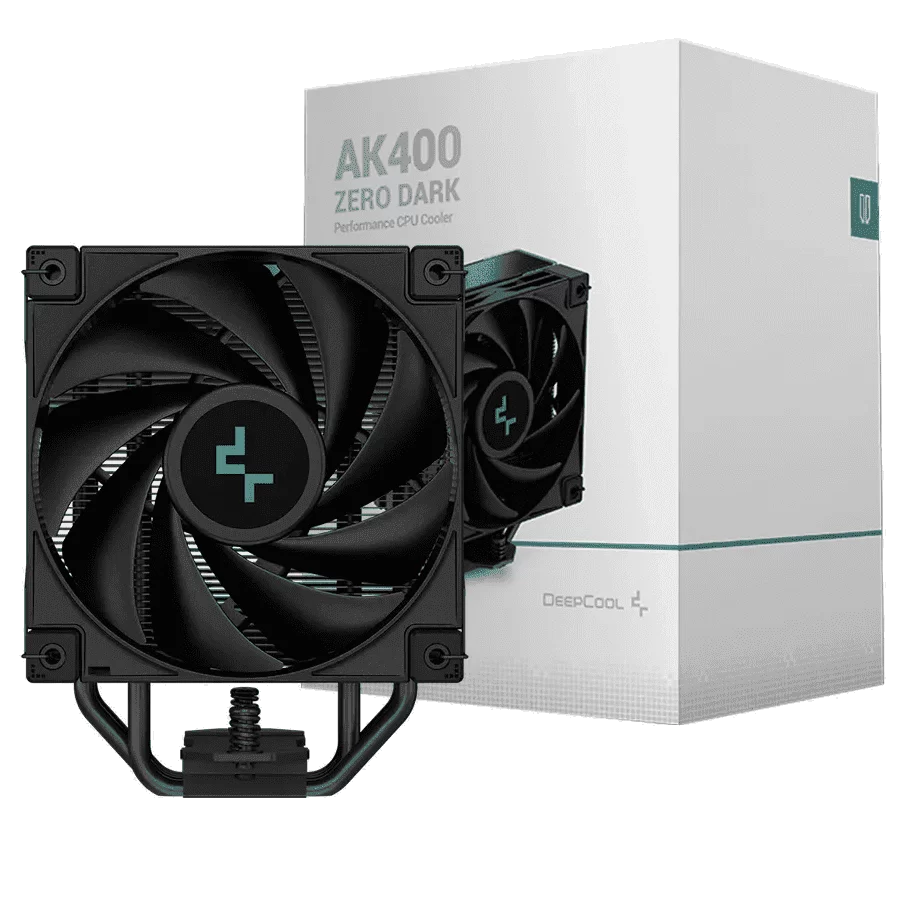 DEEPCOOL AK400 ZERO DARK CPU Air Cooler - 4 heatpipes, FDB fan 2 DEEPCOOL AK400 ZERO DARK CPU Air Cooler - 4 heatpipes, FDB fan - Ảnh 2