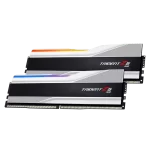 G.Skill Trident Z5 RGB Silver 64GB (2x32GB) DDR5 Memory Kit - Intel XMP, 6000MHz CL40 (F5-6000J3040G32GX2-TZ5RS)