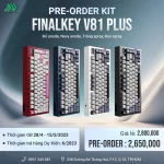 Kit Finalkey V81 PLUS 75% layout Anodized Aluminum Custom Build Keyboard -  Customizable LCD screen, 3 modes, Gasket-mount structure