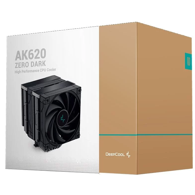 Deepcool AK620 Zero Dark CPU Air Cooler - Dual Tower, 6 Heatpipes, 2x120mm PWM Fans 8 Deepcool AK620 Zero Dark CPU Air Cooler - Dual Tower, 6 Heatpipes, 2x120mm PWM Fans - Ảnh 8