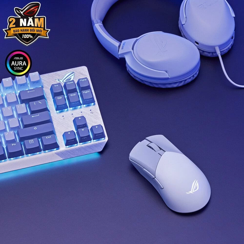 ASUS ROG Gladius III Wireless AimPoint Gaming Mouse - White 9 ASUS ROG Gladius III Wireless AimPoint Gaming Mouse - White - Ảnh 9