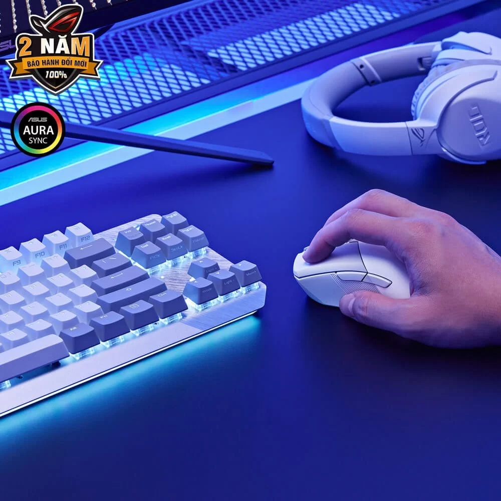 ASUS ROG Gladius III Wireless AimPoint Gaming Mouse - White 10 ASUS ROG Gladius III Wireless AimPoint Gaming Mouse - White - Ảnh 10