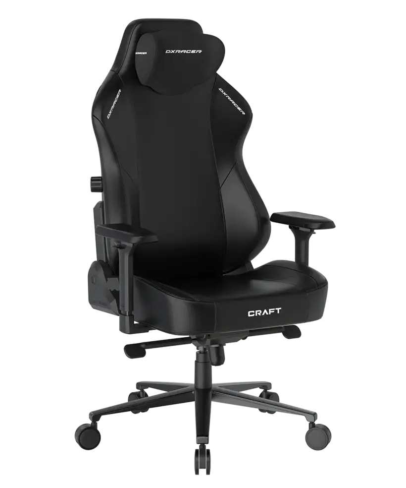 DXRacer Craft-F-NEO Leatherette-Black-Regular/L (GC/LCF23LTA/N) Gaming Chair - 4D Armrest, 135-Degree Recline, Cooling Gel Foam Pillow, Pull-Out Footrest 11 DXRacer Craft-F-NEO Leatherette-Black-Regular/L (GC/LCF23LTA/N) Gaming Chair - 4D Armrest, 135-Degree Recline, Cooling Gel Foam Pillow, Pull-Out Footrest - Ảnh 11