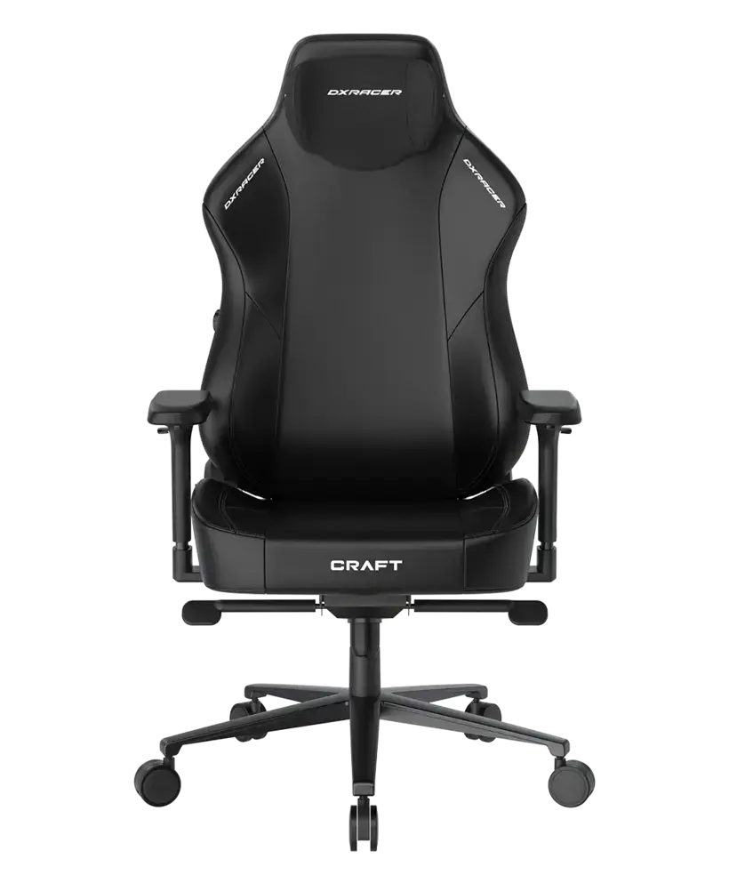 DXRacer Craft-F-NEO Leatherette-Black-Regular/L (GC/LCF23LTA/N) Gaming Chair - 4D Armrest, 135-Degree Recline, Cooling Gel Foam Pillow, Pull-Out Footrest 1 DXRacer Craft-F-NEO Leatherette-Black-Regular/L (GC/LCF23LTA/N) Gaming Chair - 4D Armrest, 135-Degree Recline, Cooling Gel Foam Pillow, Pull-Out Footrest