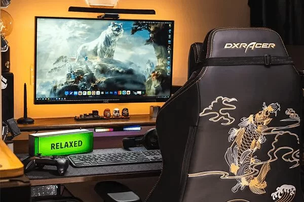 DXRacer Craft Pro Koi Fish Black page pc 1