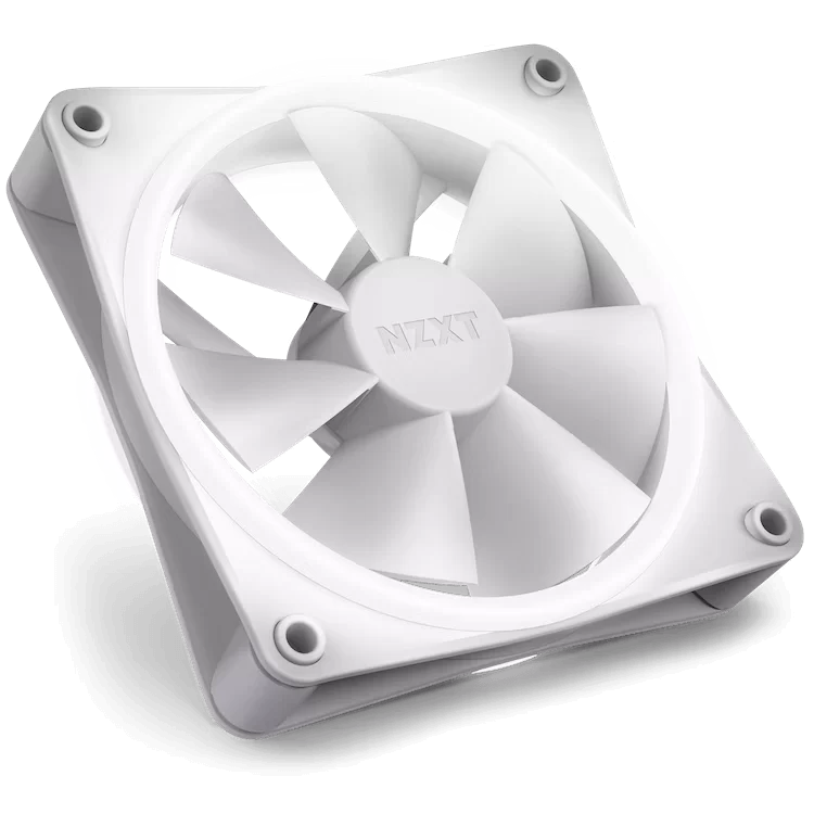 NZXT F120 RGB DUO Triple Pack White (RF-D12TF-W1) Fan - Mattle White, 3 x 120mm RGB Fans & Controller 4 NZXT F120 RGB DUO Triple Pack White (RF-D12TF-W1) Fan - Mattle White, 3 x 120mm RGB Fans & Controller - Ảnh 4