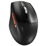 HyperWork Silentium Mattle Black Wireless Ergonomic Silent Mouse - Bluetooth 5.1, Wireless 2.4G, silent switch, pin 300H