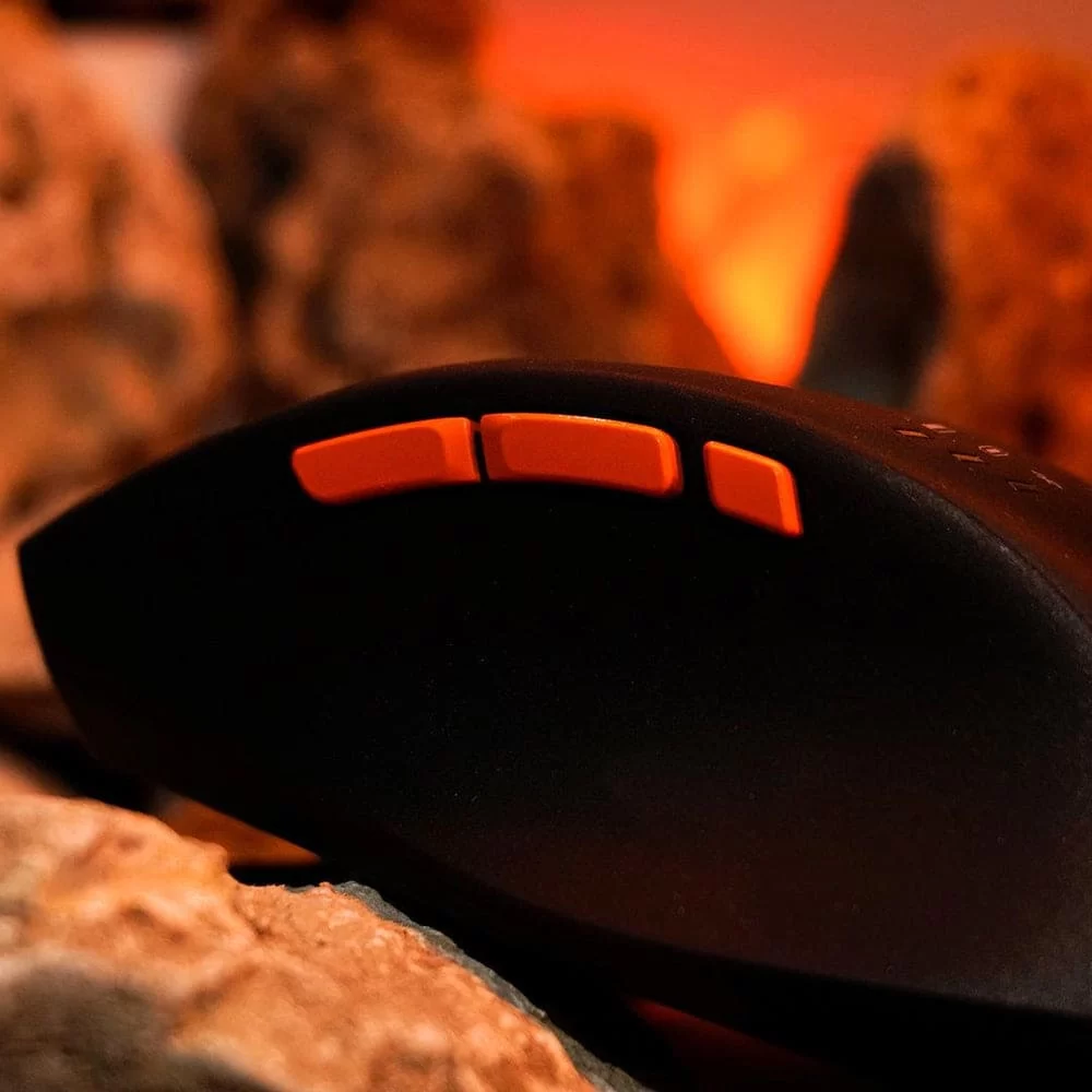 HyperWork Silentium Mattle Black Wireless Ergonomic Silent Mouse - Bluetooth 5.1, Wireless 2.4G, silent switch, pin 300H 5 HyperWork Silentium Mattle Black Wireless Ergonomic Silent Mouse - Bluetooth 5.1, Wireless 2.4G, silent switch, pin 300H - Ảnh 5