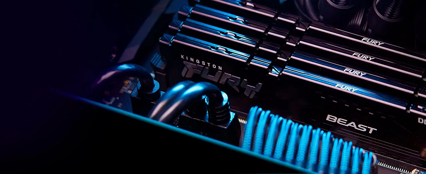 Kingston Fury Beast 32GB 2x16GB 5600MHz DDR5 CL40 DIMM Kit of 2 Desktop Memory KF556C40BBK2 32Black TTD