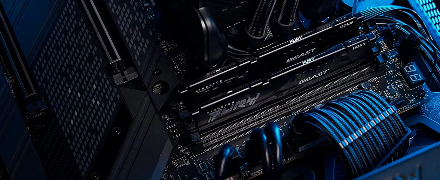 Kingston Fury Beast 32GB 2x16GB 5600MHz DDR5 CL40 DIMM Kit of 2 Desktop Memory KF556C40BBK2 32Black TTD 1