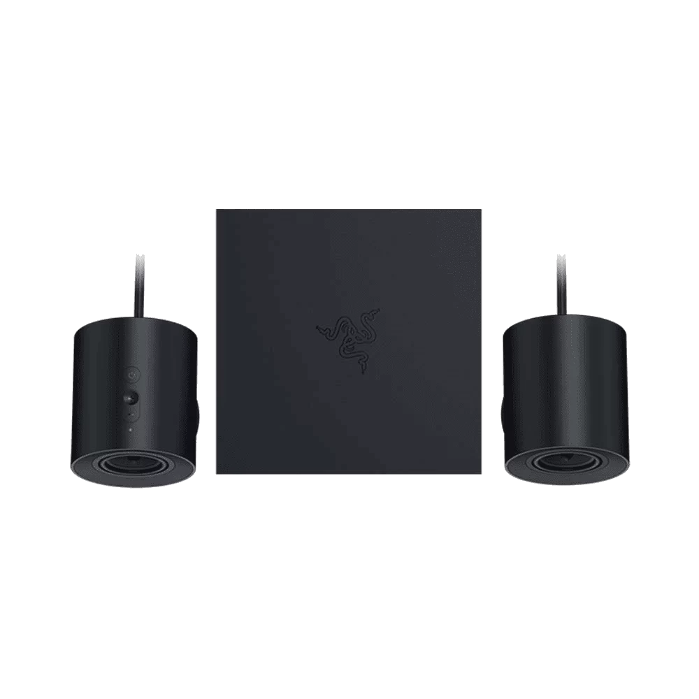 Razer NOMMO V2 PRO 2.1 PC Gaming Speakers - Bluetooth 5.3, Razer Chroma RGB, Wireless Subwoofer + Control Pod 5 Razer NOMMO V2 PRO 2.1 PC Gaming Speakers - Bluetooth 5.3, Razer Chroma RGB, Wireless Subwoofer + Control Pod - Ảnh 5