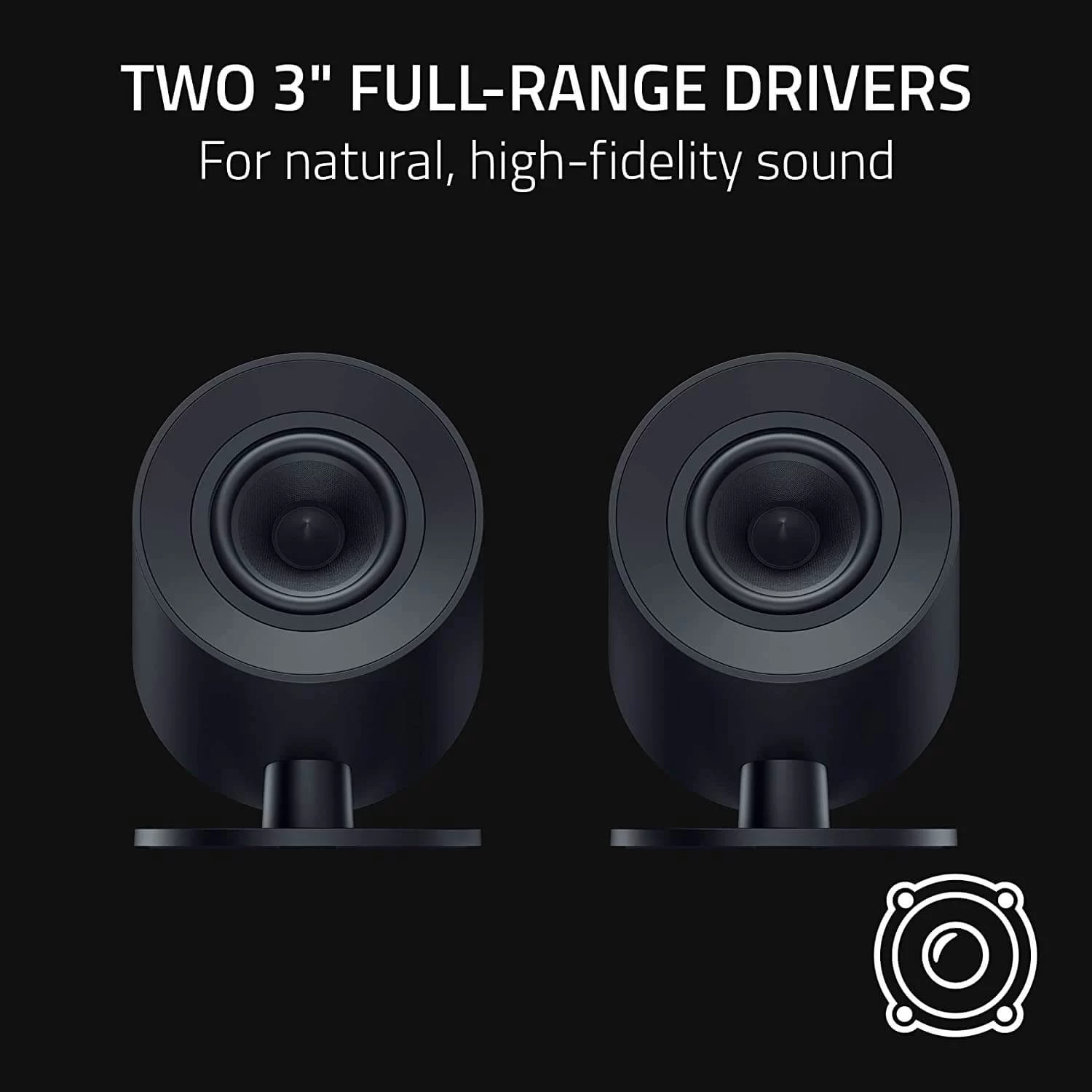 Razer NOMMO V2 X Full-Range 2.0 PC Gaming Speakers - Bluetooth 5.0 2 Razer NOMMO V2 X Full-Range 2.0 PC Gaming Speakers - Bluetooth 5.0 - Ảnh 2