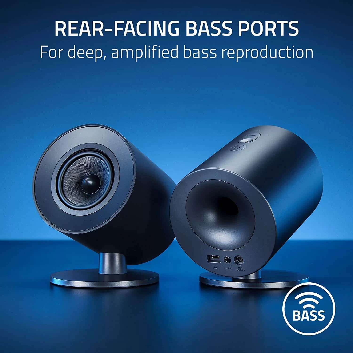 Razer NOMMO V2 X Full-Range 2.0 PC Gaming Speakers - Bluetooth 5.0 1 Razer NOMMO V2 X Full-Range 2.0 PC Gaming Speakers - Bluetooth 5.0