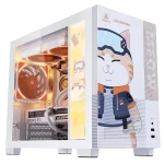 Segotep Memphis-S MEOW Orange Edition Gaming Case - mATX, Tempered Glass Case