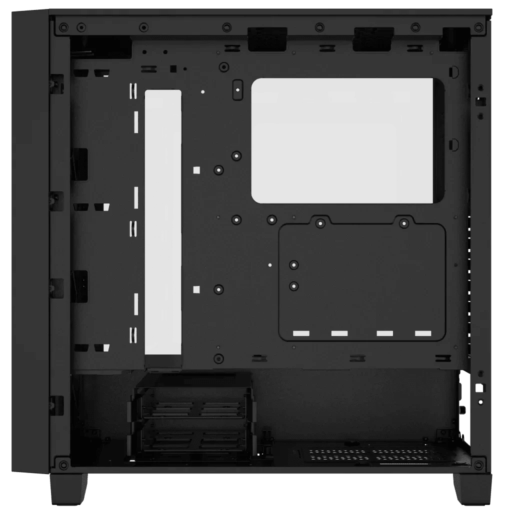 CORSAIR 3000D RGB AIRFLOW Mid-Tower PC Case - Black, 3x CORSAIR AR120 RGB fans includes 5 CORSAIR 3000D RGB AIRFLOW Mid-Tower PC Case - Black, 3x CORSAIR AR120 RGB fans includes - Ảnh 5