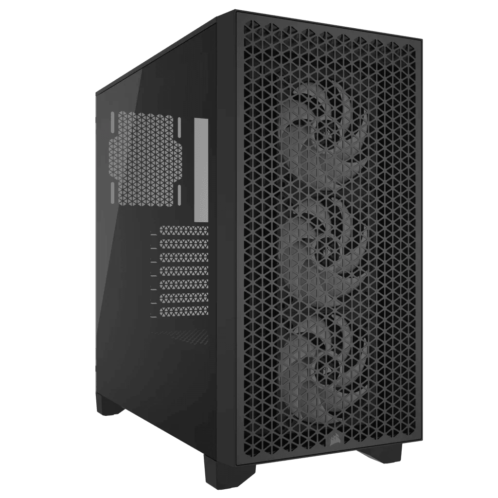 CORSAIR 3000D RGB AIRFLOW Mid-Tower PC Case - Black, 3x CORSAIR AR120 RGB fans includes 7 CORSAIR 3000D RGB AIRFLOW Mid-Tower PC Case - Black, 3x CORSAIR AR120 RGB fans includes - Ảnh 7
