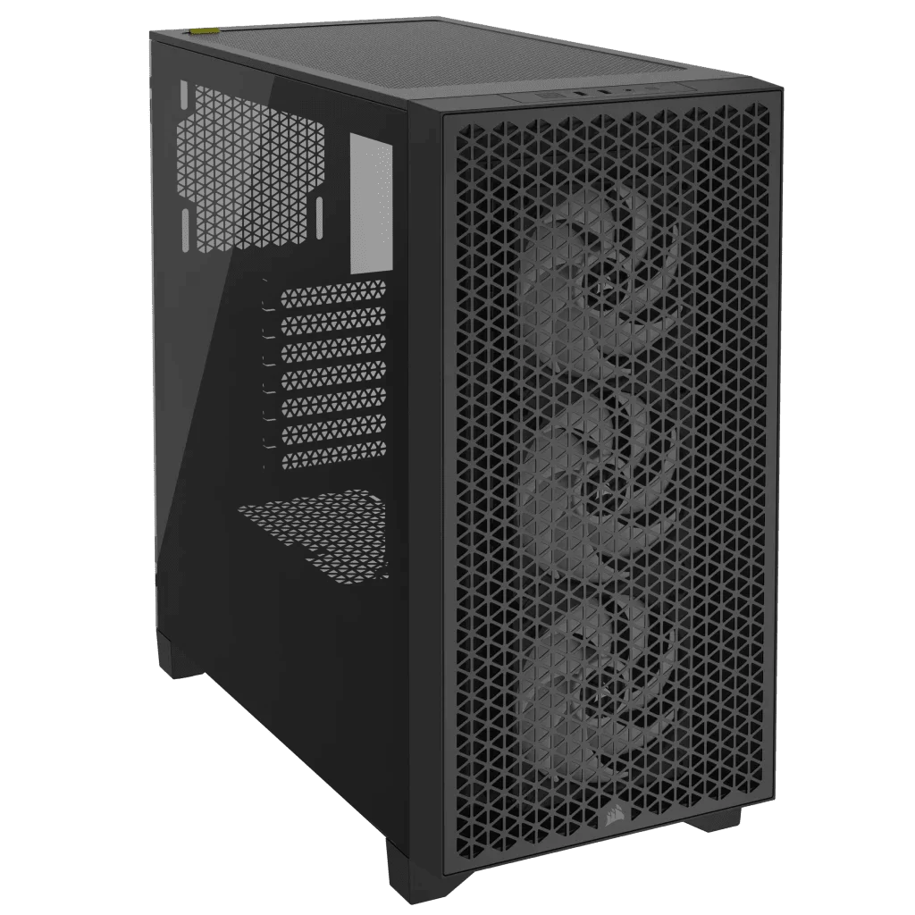 CORSAIR 3000D RGB AIRFLOW Mid-Tower PC Case - Black, 3x CORSAIR AR120 RGB fans includes 10 CORSAIR 3000D RGB AIRFLOW Mid-Tower PC Case - Black, 3x CORSAIR AR120 RGB fans includes - Ảnh 10