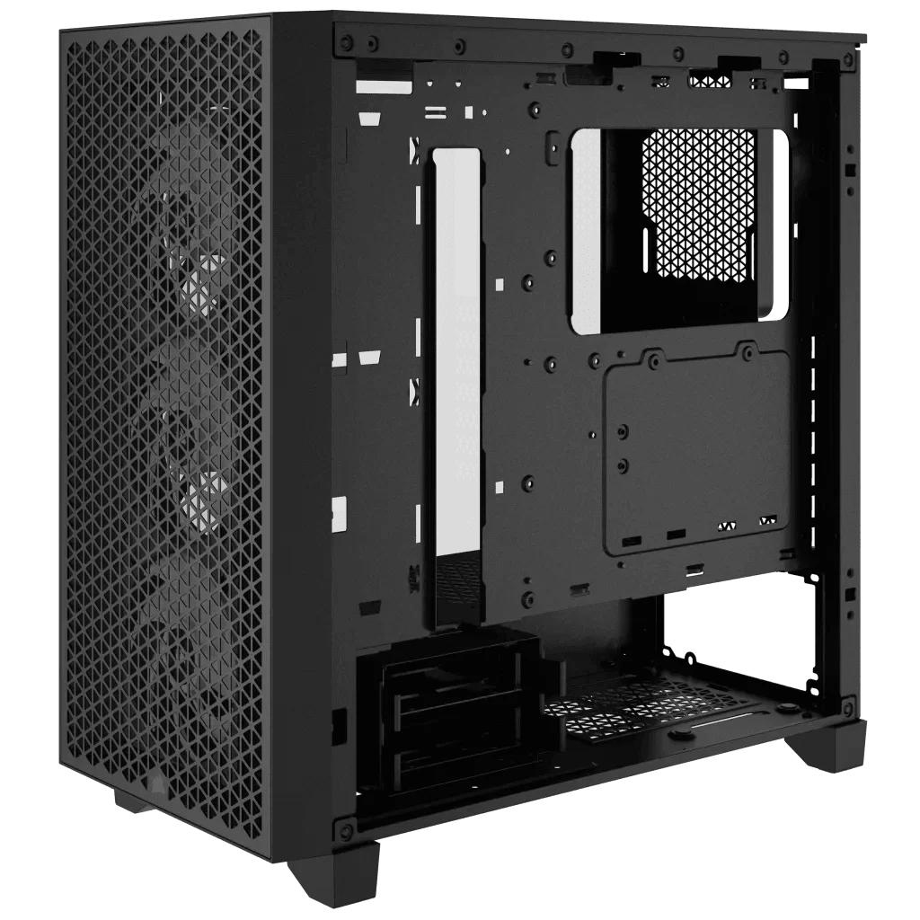 CORSAIR 3000D RGB AIRFLOW Mid-Tower PC Case - Black, 3x CORSAIR AR120 RGB fans includes 17 CORSAIR 3000D RGB AIRFLOW Mid-Tower PC Case - Black, 3x CORSAIR AR120 RGB fans includes - Ảnh 17