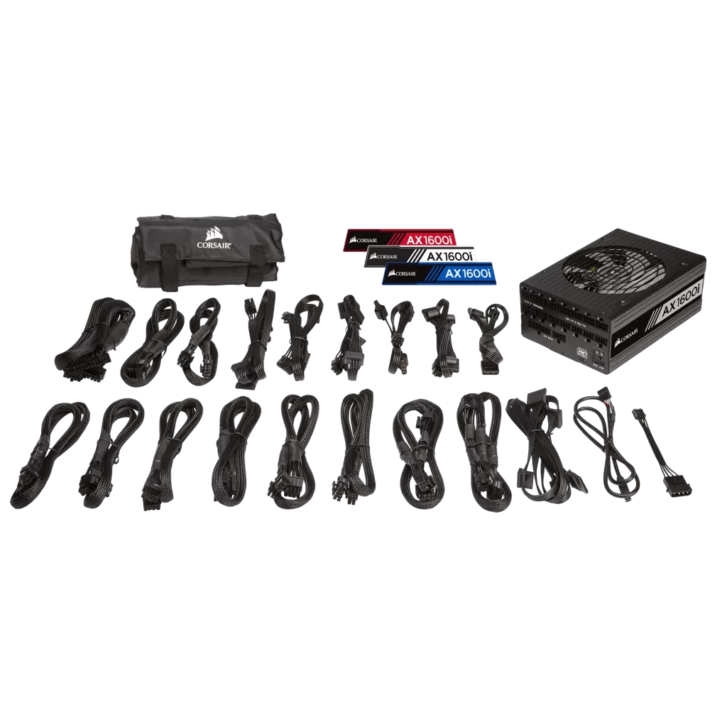 CORSAIR CORSAIR AXi Series AX1600i PSU - 1600W, 80 Plus Titanium, Full Modular 14 CORSAIR CORSAIR AXi Series AX1600i PSU - 1600W, 80 Plus Titanium, Full Modular - Ảnh 14