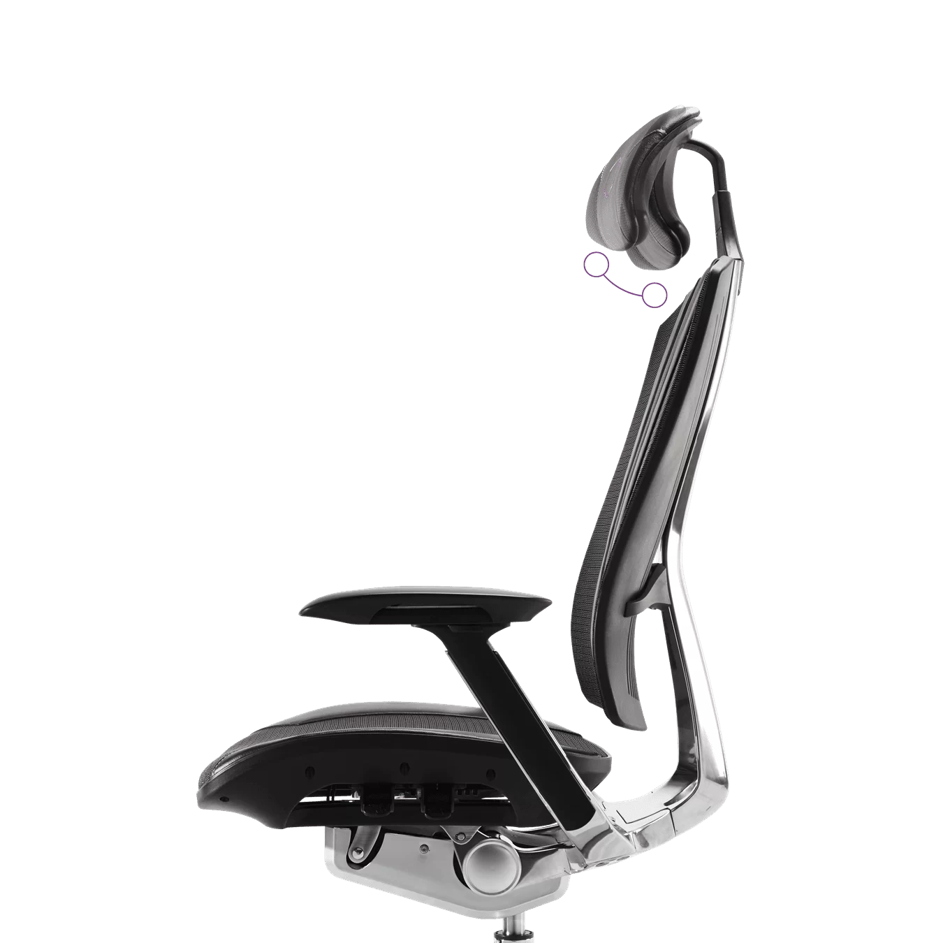 Cooler Master ERGO L Ergonomic Chair (CMI-GCEL-2019) - Black, 3D Cast Aluminium frame, 2D Aluminium Armrest, Class 4 Gas Lift 12 Cooler Master ERGO L Ergonomic Chair (CMI-GCEL-2019) - Black, 3D Cast Aluminium frame, 2D Aluminium Armrest, Class 4 Gas Lift - Ảnh 12
