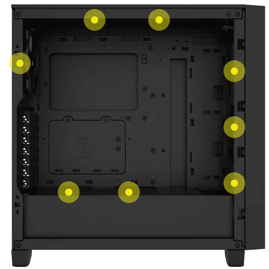 Corsair 3000D Airflow Black Panel2 image FanCapacity 120mm black