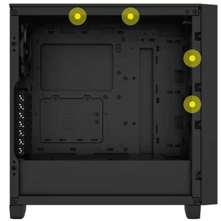 Corsair 3000D Airflow Black Panel2 image FanCapacity 140mm black