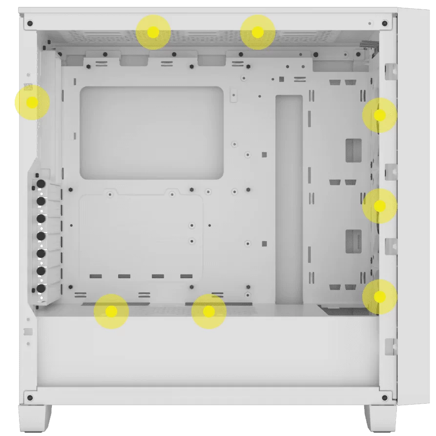 Corsair 3000D RGB AIRFLOW White Panel2 image FanCapacity 120mm white