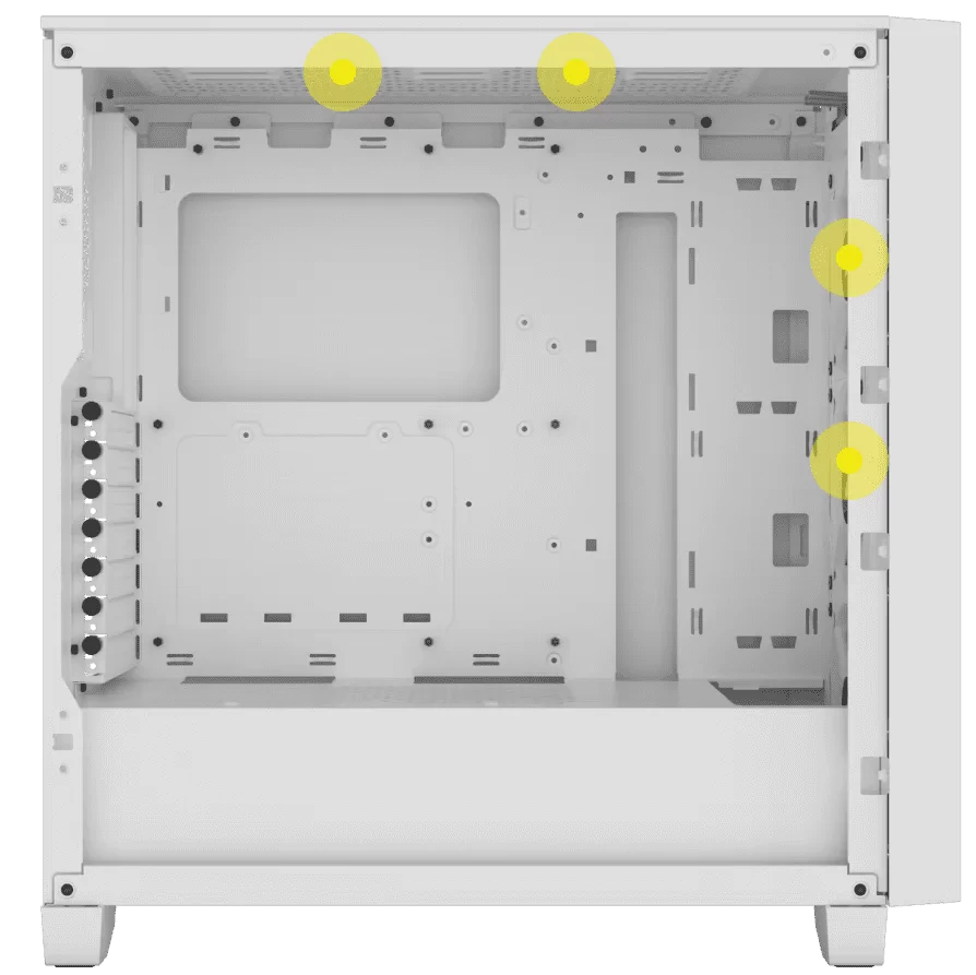 Corsair 3000D RGB AIRFLOW White Panel2 image FanCapacity 140mm white