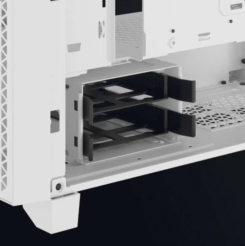 Corsair 3000D RGB AIRFLOW White Panel4 image center white