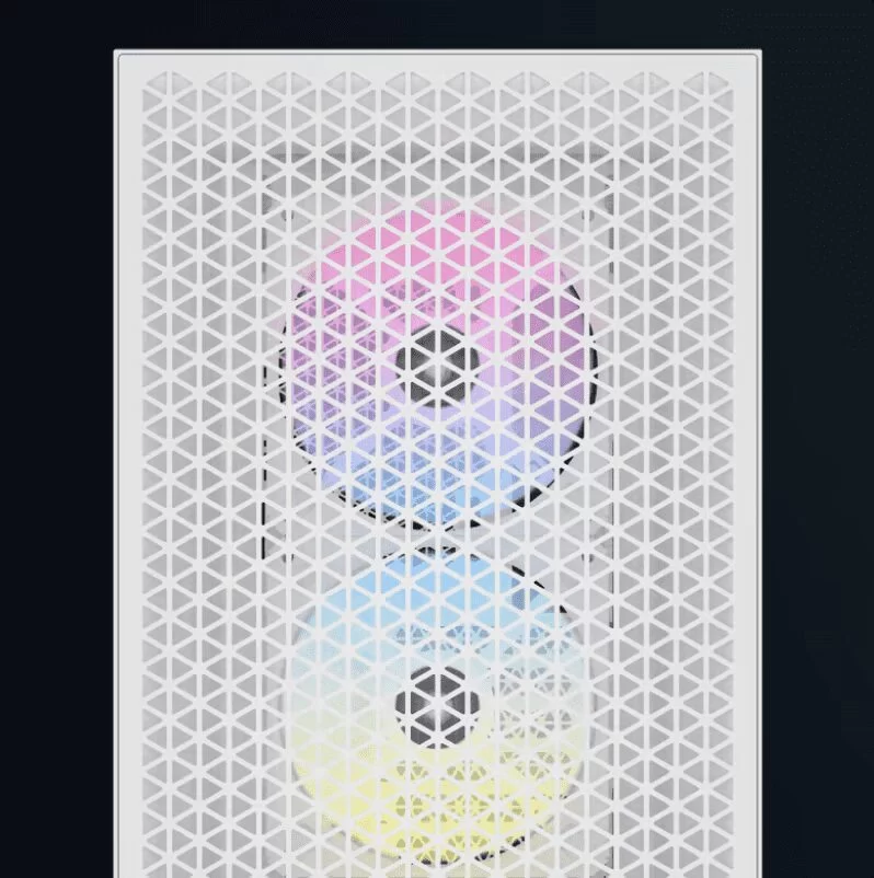 Corsair 3000D RGB AIRFLOW White Panel4 image left white