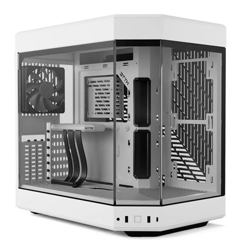 Hyte Y60 Snow White Dual Chamber Modern Aesthetic Case - White/White, Mid-Tower ATX size 1 Hyte Y60 Snow White Dual Chamber Modern Aesthetic Case - White/White, Mid-Tower ATX size