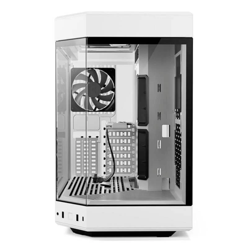 Hyte Y60 Snow White Dual Chamber Modern Aesthetic Case - White/White, Mid-Tower ATX size 4 Hyte Y60 Snow White Dual Chamber Modern Aesthetic Case - White/White, Mid-Tower ATX size - Ảnh 4