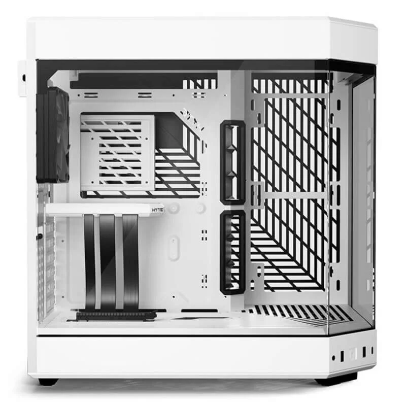 Hyte Y60 Snow White Dual Chamber Modern Aesthetic Case - White/White, Mid-Tower ATX size 3 Hyte Y60 Snow White Dual Chamber Modern Aesthetic Case - White/White, Mid-Tower ATX size - Ảnh 3