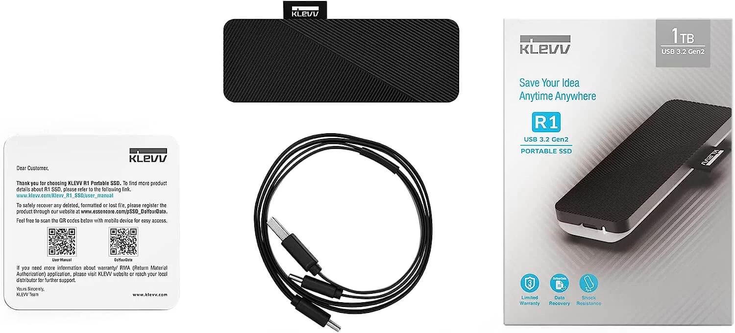 KLEVV R1 500G Portable SSD 3