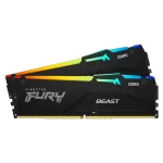 Kingston FURY Beast DDR5 RGB 32GB Memory Kit - Black, 32GB (2x16GB) DDR5, 5600MHz, CL40 (KF556C40BBAK2-32)